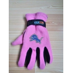 Detroit Lions NFL Adult Winter Warm Gloves Pink