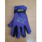 Detroit Lions NFL Adult Winter Warm Gloves Purple