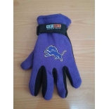 Detroit Lions NFL Adult Winter Warm Gloves Purple