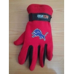 Detroit Lions NFL Adult Winter Warm Gloves Red