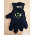 Green Bay Packers NFL Adult Winter Warm Gloves Black