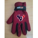 Houston Texans NFL Adult Winter Warm Gloves Burgundy