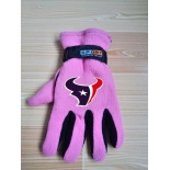 Houston Texans NFL Adult Winter Warm Gloves Pink