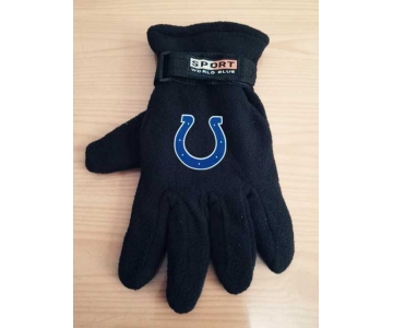 Indianapolis Colts NFL Adult Winter Warm Gloves Black