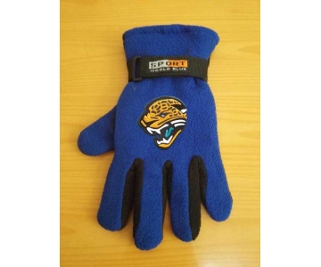 Jacksonville Jaguars NFL Adult Winter Warm Gloves Blue