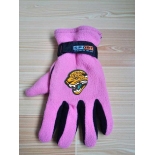 Jacksonville Jaguars NFL Adult Winter Warm Gloves Pink