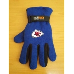 Kansas City Chiefs NFL Adult Winter Warm Gloves Blue