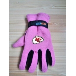 Kansas City Chiefs NFL Adult Winter Warm Gloves Pink