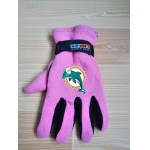 Miami Dolphins NFL Adult Winter Warm Gloves Pink