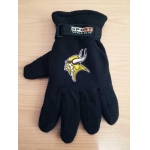 Minnesota Vikings NFL Adult Winter Warm Gloves Black