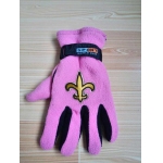 New Orleans Saints NFL Adult Winter Warm Gloves Pink