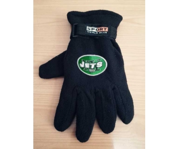 New York Jets NFL Adult Winter Warm Gloves Black