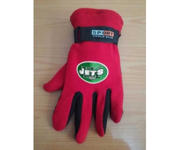 New York Jets NFL Adult Winter Warm Gloves Red