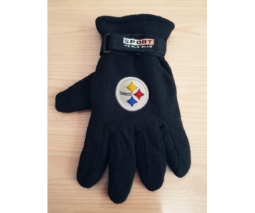 Pittsburgh Steelers NFL Adult Winter Warm Gloves Black