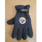 Pittsburgh Steelers NFL Adult Winter Warm Gloves Dark Gray