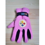 Pittsburgh Steelers NFL Adult Winter Warm Gloves Pink