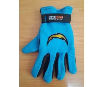 San Diego Chargers NFL Adult Winter Warm Gloves Light Blue