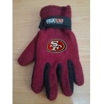 San Francisco 49ers NFL Adult Winter Warm Gloves Burgundy