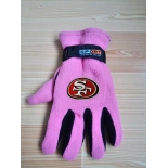 San Francisco 49ers NFL Adult Winter Warm Gloves Pink