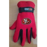 San Francisco 49ers NFL Adult Winter Warm Gloves Red