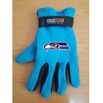 Seattle Seahawks NFL Adult Winter Warm Gloves Light Blue