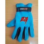 Tampa Bay Buccaneers NFL Adult Winter Warm Gloves Light Blue