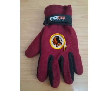 Washington Redskins NFL Adult Winter Warm Gloves Burgundy