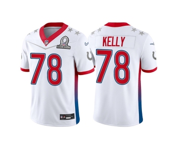 Men's Indianapolis Colts #78 Ryan Kelly 2022 White AFC Pro Bowl Stitched Jersey