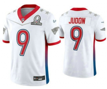 Men's New England Patriots #9 Matt Judon White 2022 Pro Bowl Vapor Untouchable Stitched Limited Jersey