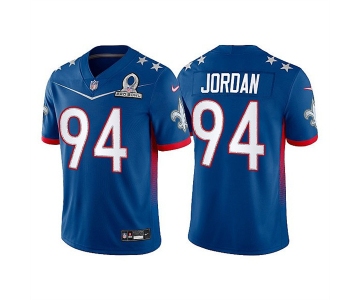 Men's New Orleans Saints #94 Cameron Jordan 2022 Royal Pro Bowl Stitched Jersey