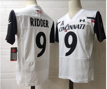 Men's Cincinnati Bearcats #9 Desmond Ridder Alumni White NCAA Jersey College Football