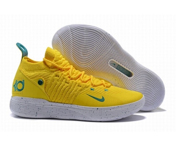 Wholesale Cheap Nike KD 11 Bright Yellow Storm