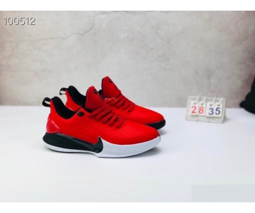 Wholesale Cheap Nike Kobe Mamba Focus 5 Kid Shoes Red White