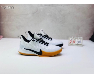 Wholesale Cheap Nike Kobe Mamba Focus 5 Kid Shoes White Rubber