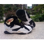 Wholesale Cheap Kid's Air Jordan 7 Shoes White/Black-Gold