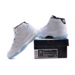 Wholesale Cheap Air Jordan 11 Boys&Girls Shoes White/Legend blue