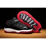 Wholesale Cheap Air Jordan 11 Kid & Baby shoes Black/White-Red