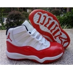 Wholesale Cheap Air Jordan 11 Kids Shoes Varsity Red/White