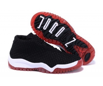 Wholesale Cheap Kid's Air Jordan 11 Future Shoes Black/white-red