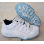 Wholesale Cheap Kids Air Jordan 11 Legend Blue White/Light blue