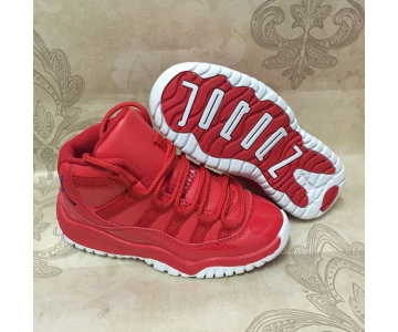 Wholesale Cheap Kids Air Jordan 11 Retro Shoes Red/White