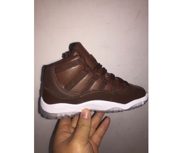 Wholesale Cheap Kid's Jordan 11 Retro Shoes Chocolate Brown Gum