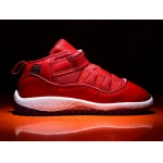 Wholesale Cheap Little Kid's Air Jordan 11 Shoes Gym Red/White-Black