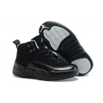 Wholesale Cheap Kids Air Jordan 12 Oreo Black