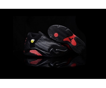 Wholesale Cheap Air Jordan 14 Kid Shoes Black/red