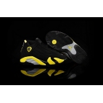 Wholesale Cheap Air Jordan 14 Kid Shoes Black/yellow