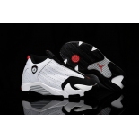 Wholesale Cheap Air Jordan 14 Kid Shoes White/black-red