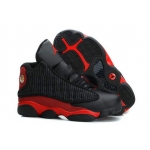 Wholesale Cheap Big Kids Air Jordan 13 Retro Shoes Black/fire red