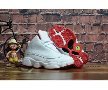 Wholesale Cheap Kids' Air Jordan 13 Alternate Shoes White/Red