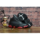 Wholesale Cheap Kids Air Jordan 13 Retro Dirty Bred Black/Red